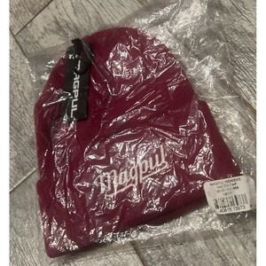 Magpul Beanie Knit Watch Cap One Size Berry NWT MAG1303 Hat Acrylic Spell Out
